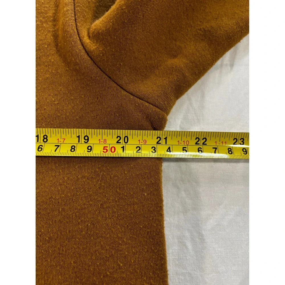 RGSTR Fearless Skull Graphic Sweatshirt Mens Small Mustard Brown Streetwear‎